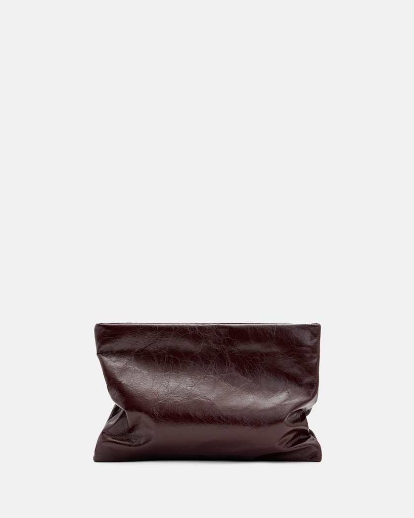 Bettina Leather Clutch Bag