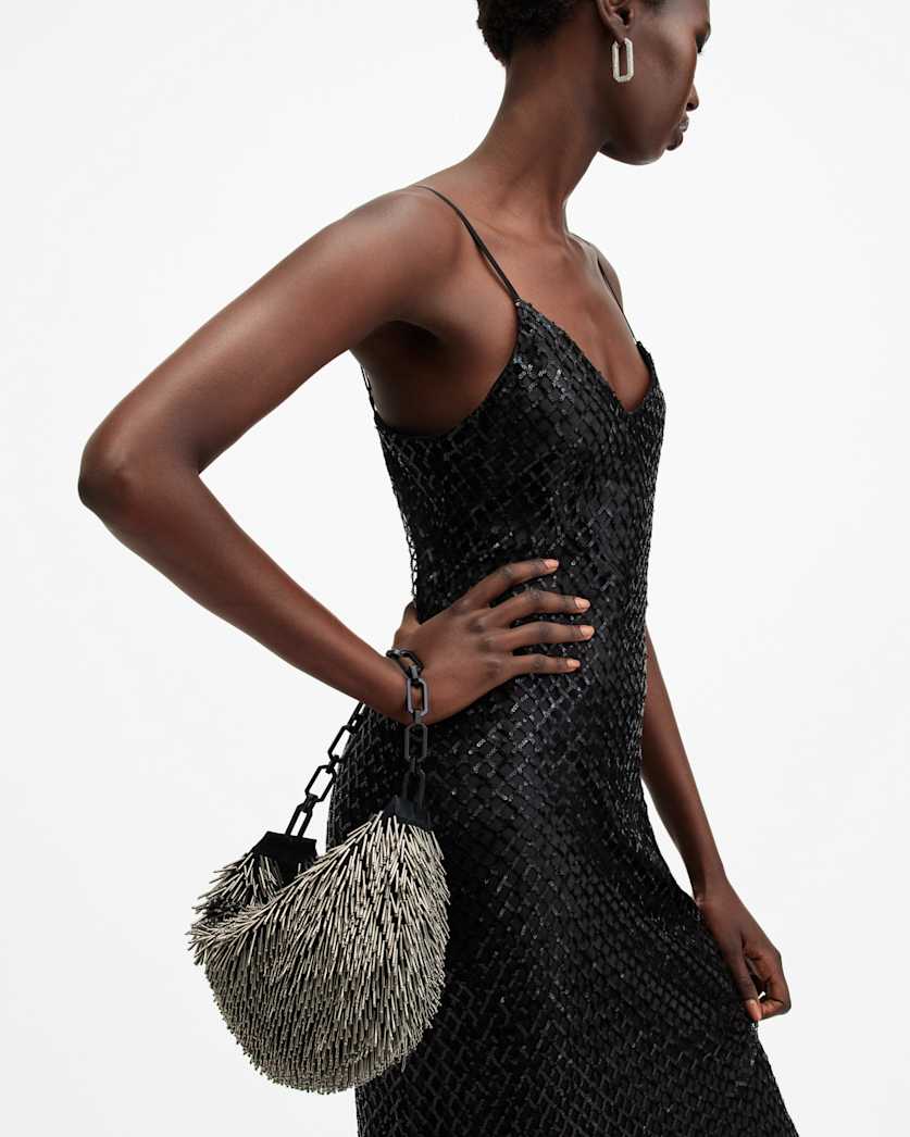 Madea Chain Strap Beaded Bag