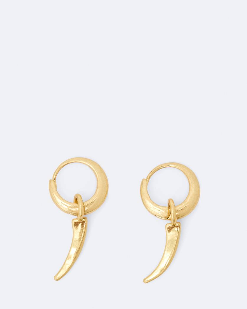 Talon Pendant Huggie Earrings