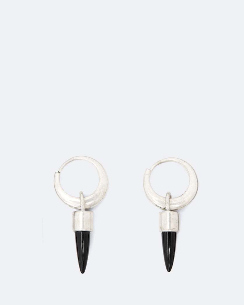 Cone Pendant Huggie Earrings