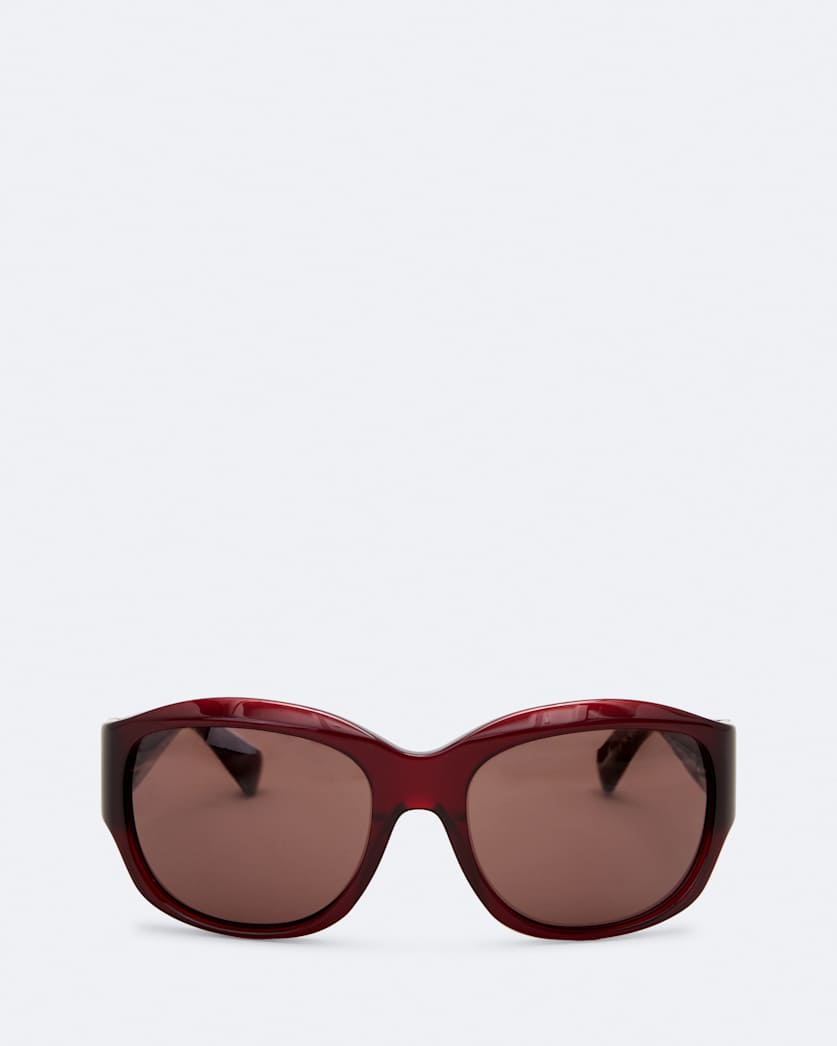Wrapped oval sunglasses