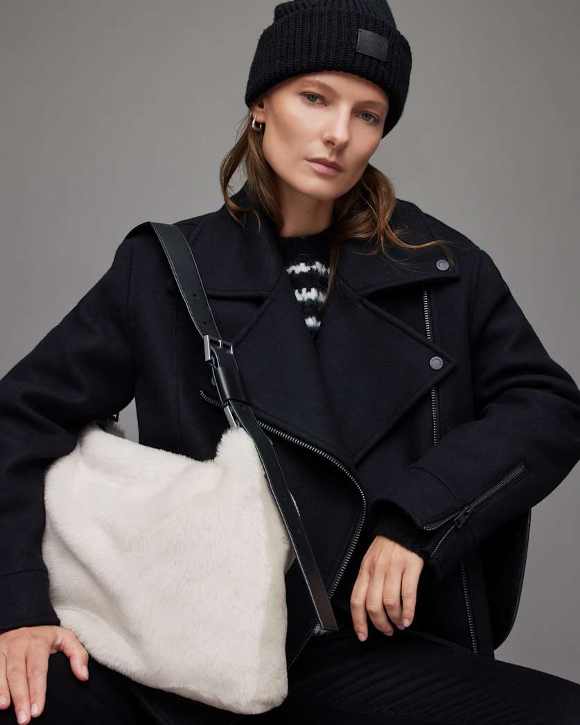 Edbury Shearling Shoulder Bag