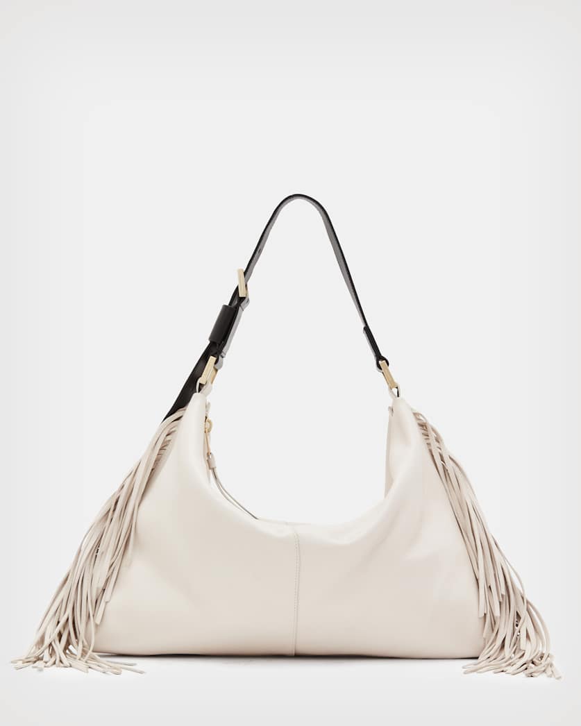 Edbury Leather Fringe Shoulder Bag