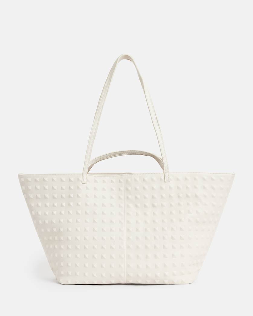 Hannah Leather Studded Tote Bag