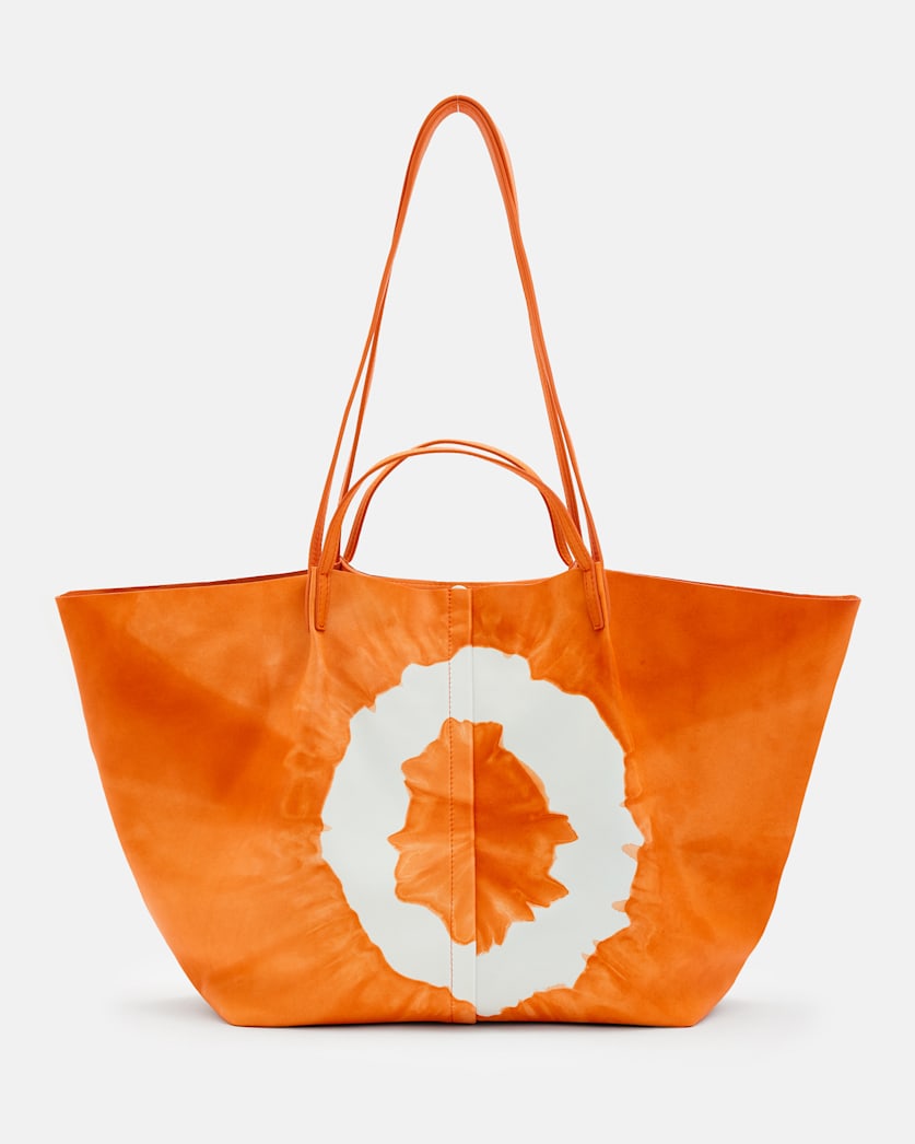 Hannah Tie Dye Leather Tote Bag