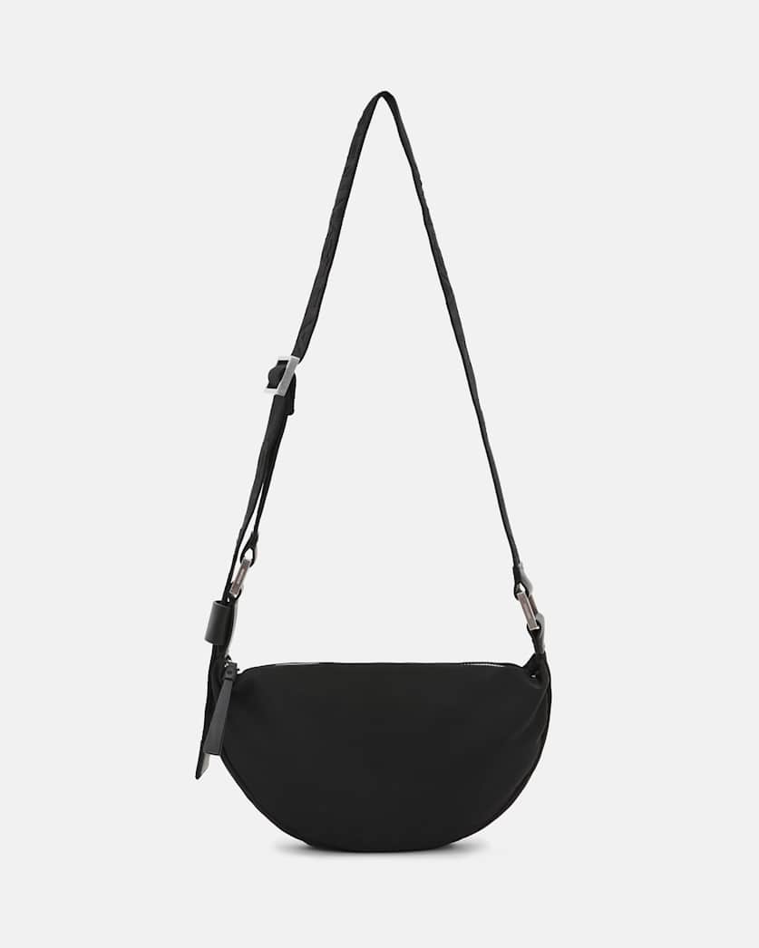Half Moon Nylon Crossbody Bag