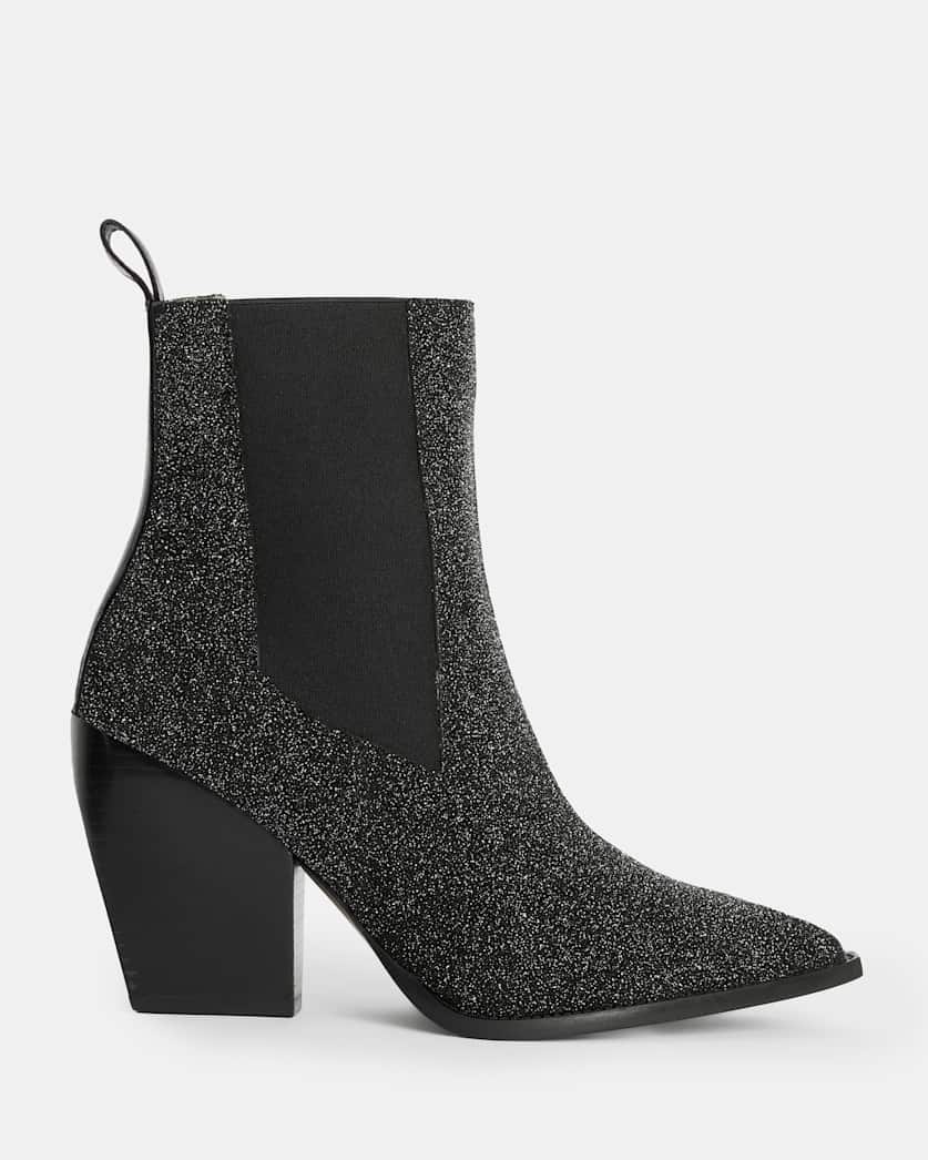 Ria Leather Sparkle Boots