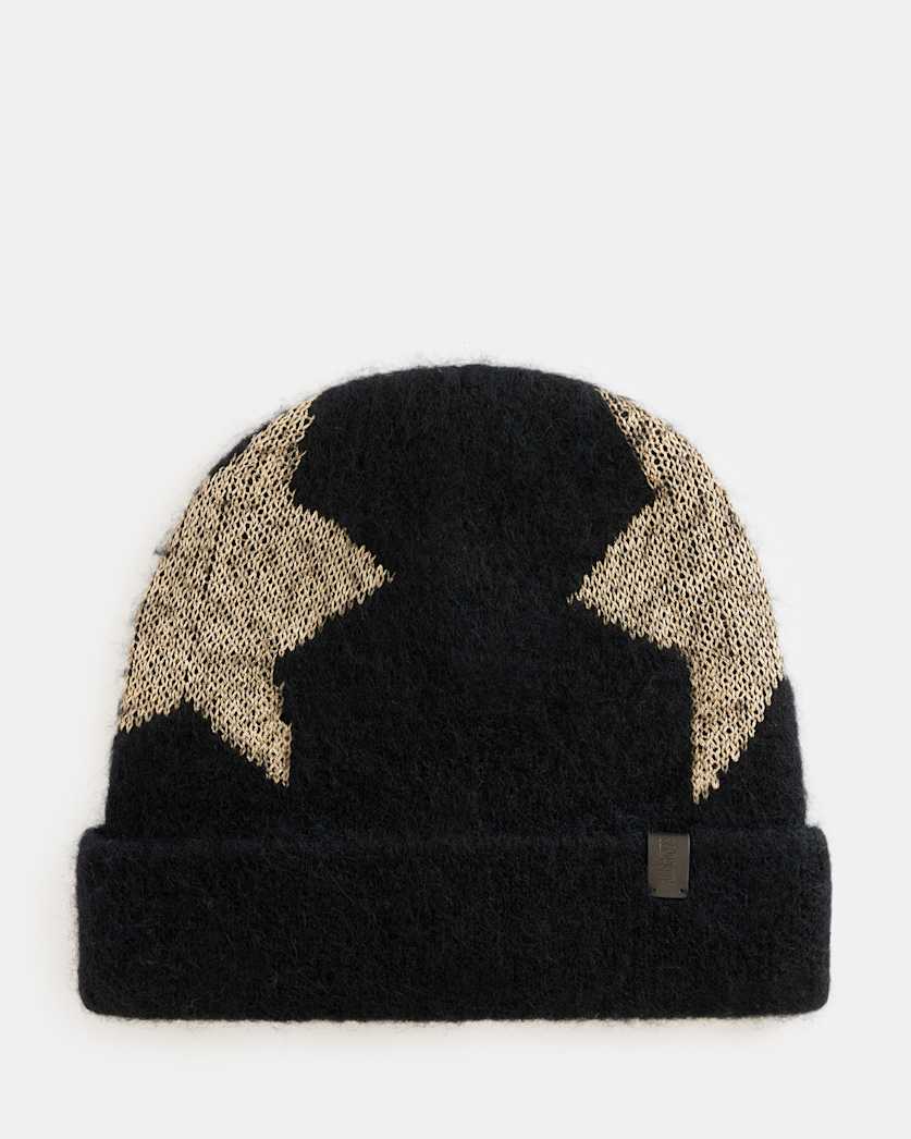 Star Metallic Jacquard Beanie