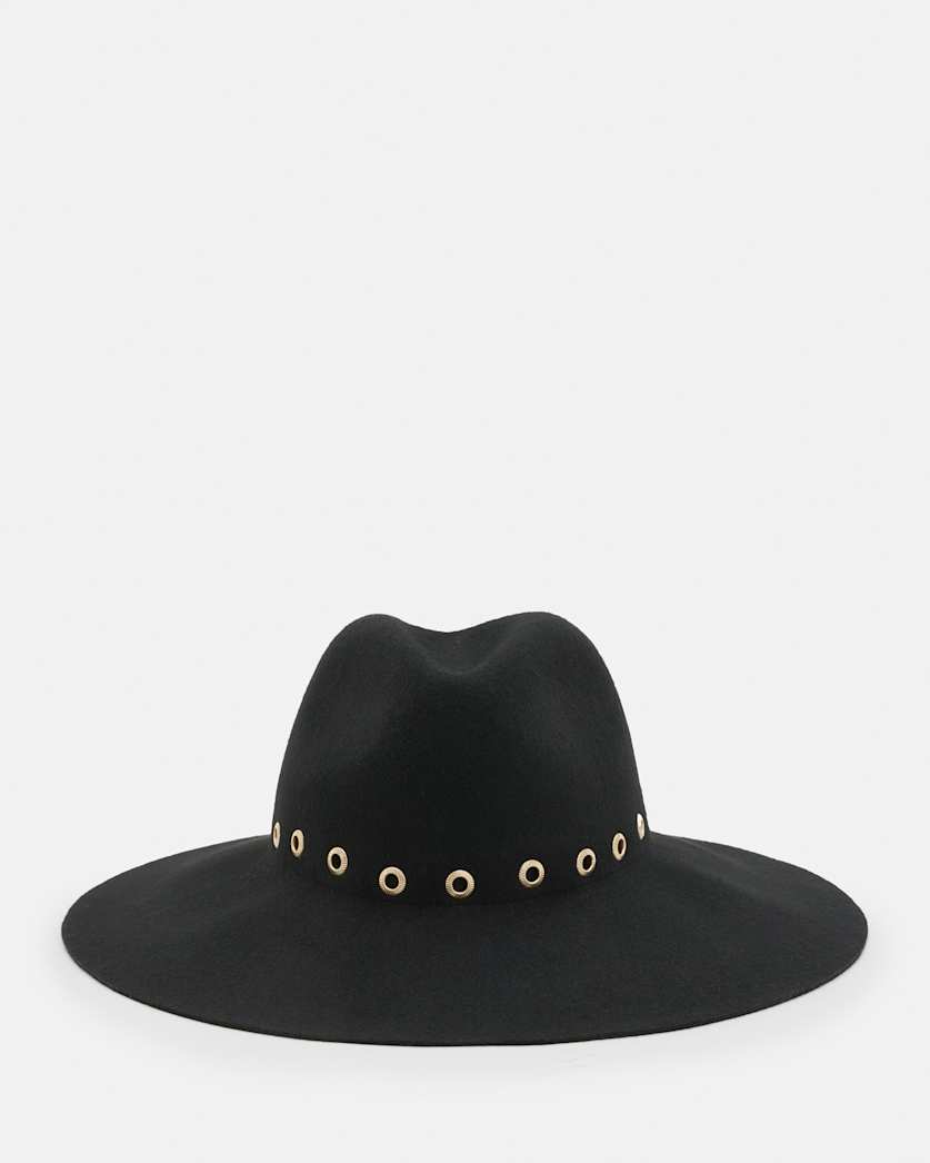 Whitley Textured Eyelet Wool Fedora