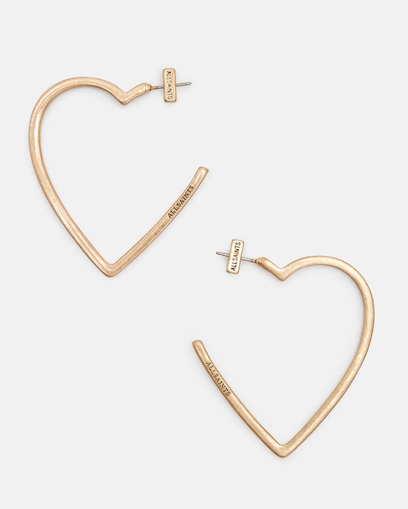 Femi Large Heart Hoop Earrings