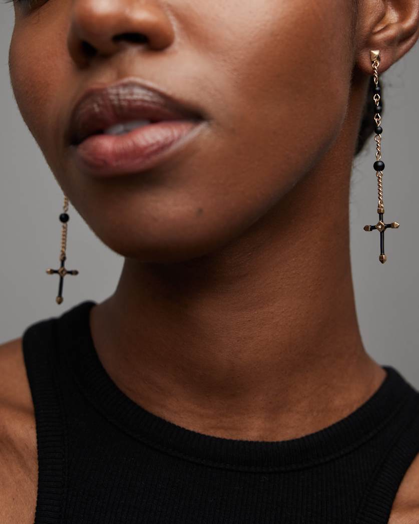 Lyra Cross Earrings