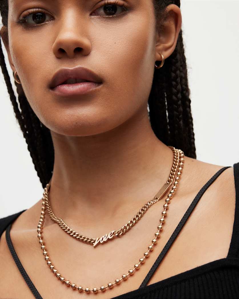 Kennedy Gold-Tone Bead Necklace