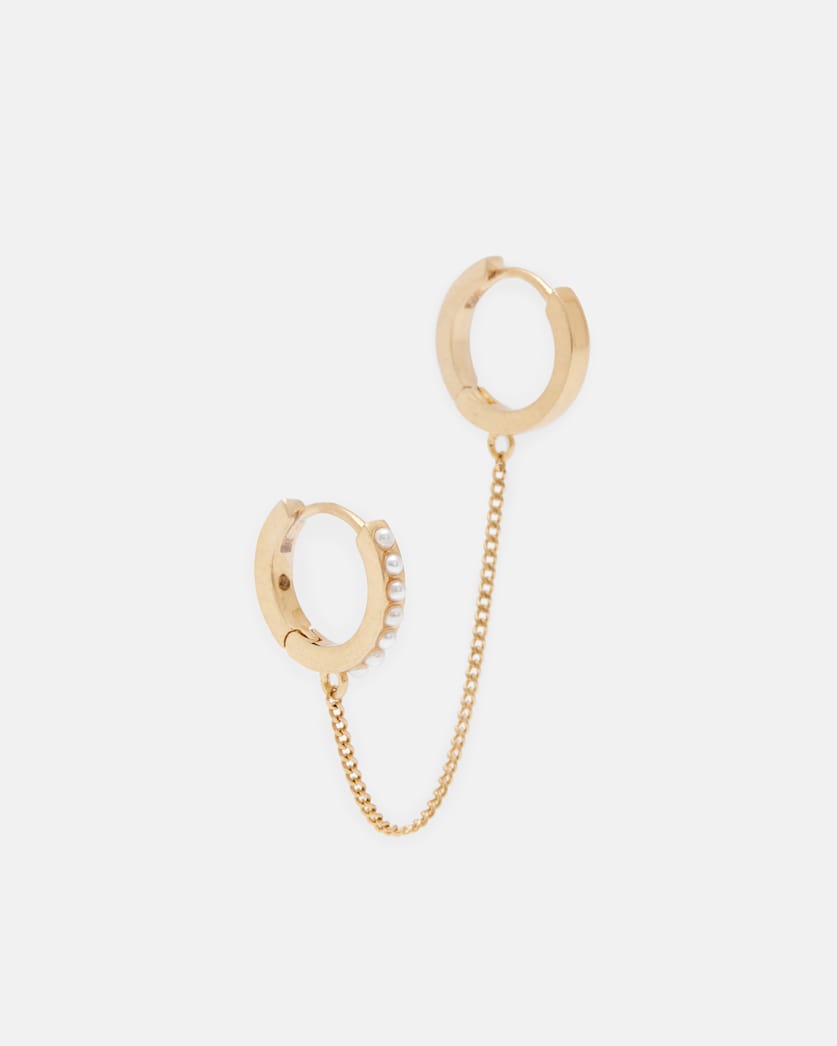 Mini Hoop Chain Earrings