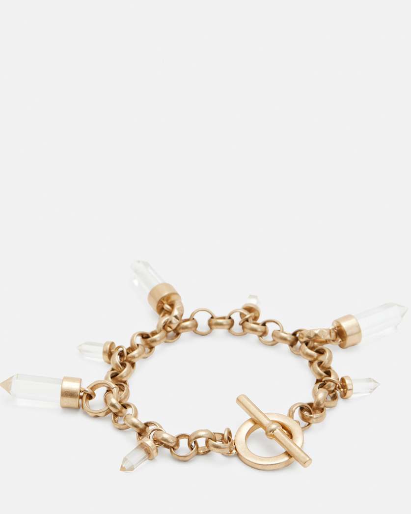 Eryka Gold Tone Pendant Bracelet