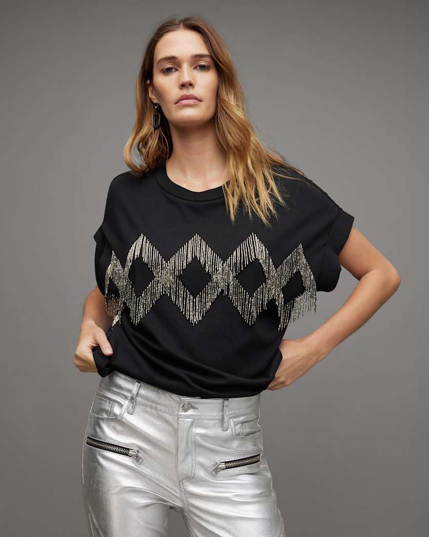 Zaniah Embellished Tassel Imogen T-Shirt