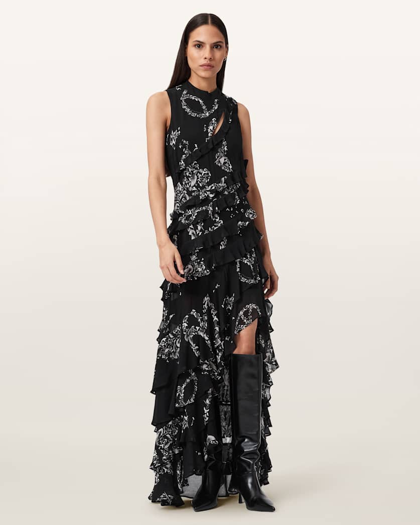 Cady Ruffle Maxi Dress
