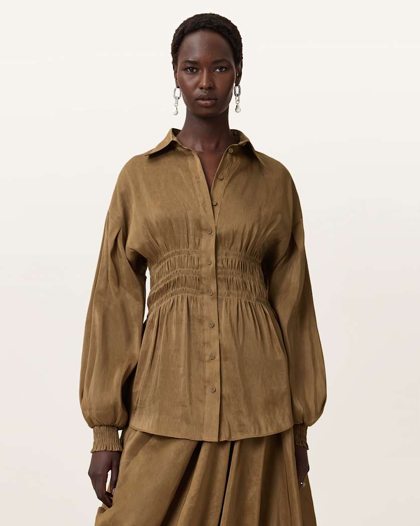 Staci Long Sleeve Linen Shirt