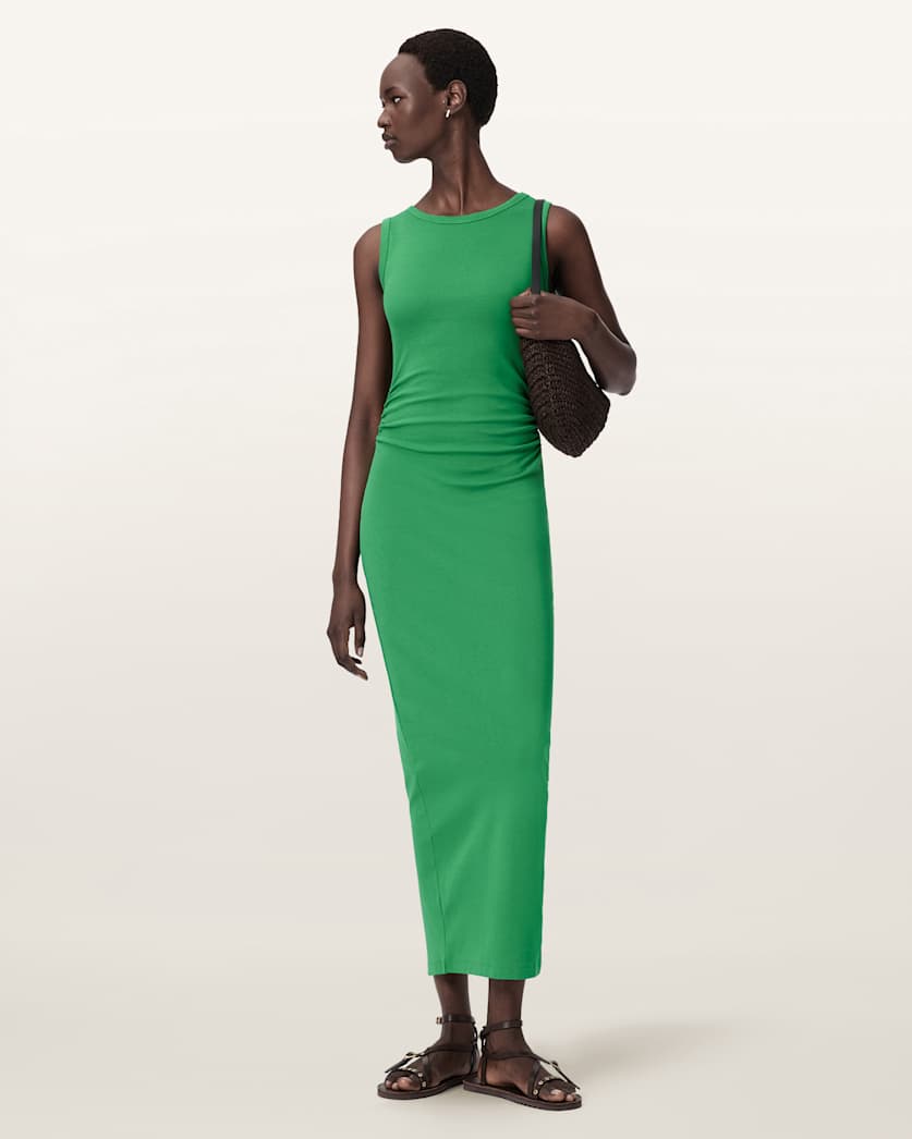 Katarina Boat Neck Slim Fit Maxi Dress