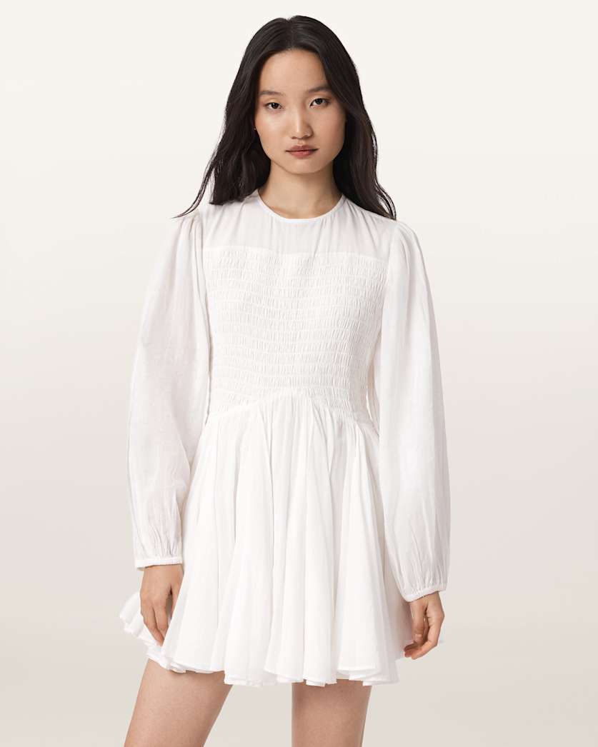 Chia Smocked Mini Dress