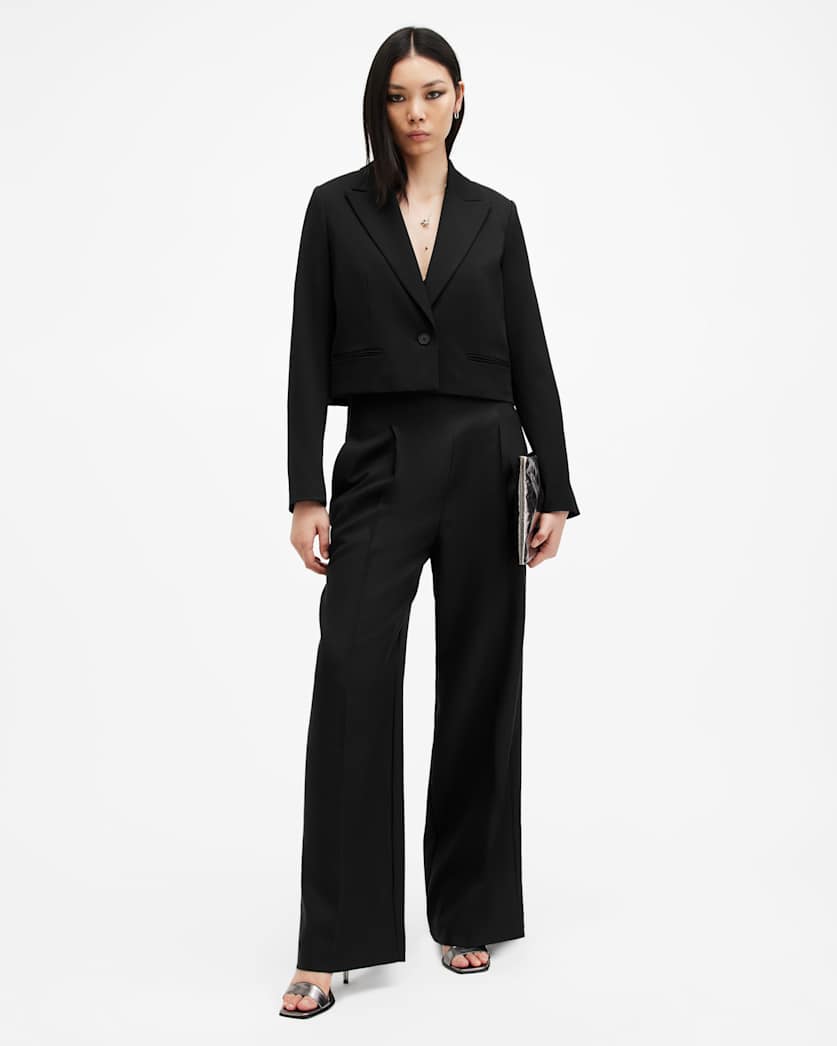 Shores Wide Leg Relaxed Fit Trousers