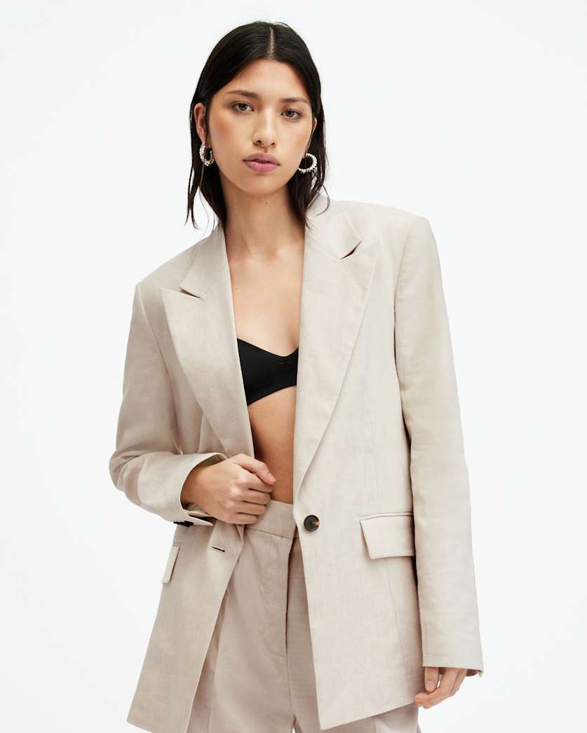 Whitney Linen Blend Relaxed Fit Blazer