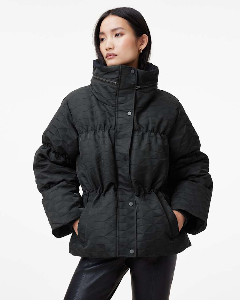 Peckham Geometric Jacquard Puffer Jacket
