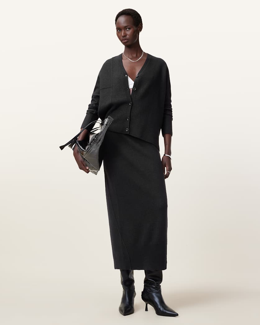 Antonia V-Neck Merino Wool Cardigan