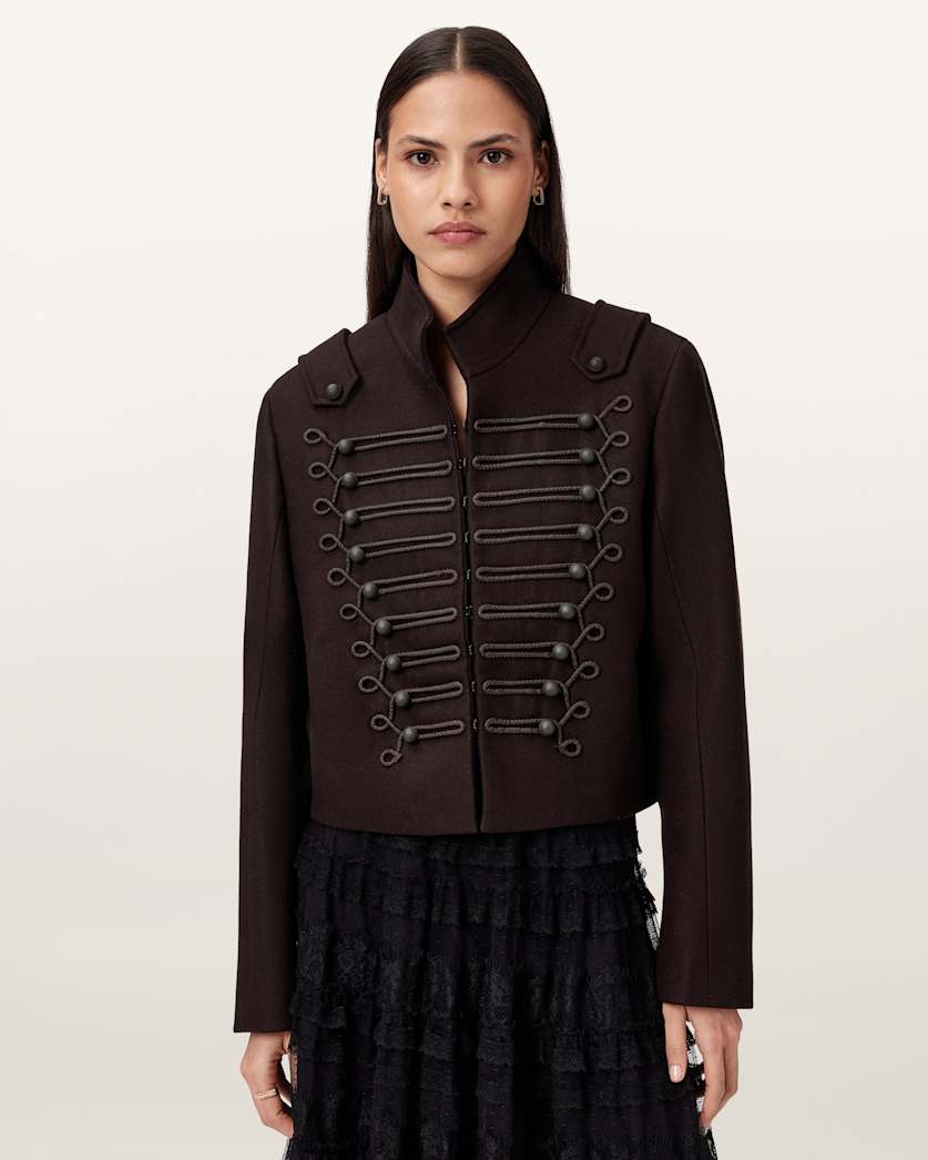 Rummy Cropped Wool Blend Jacket