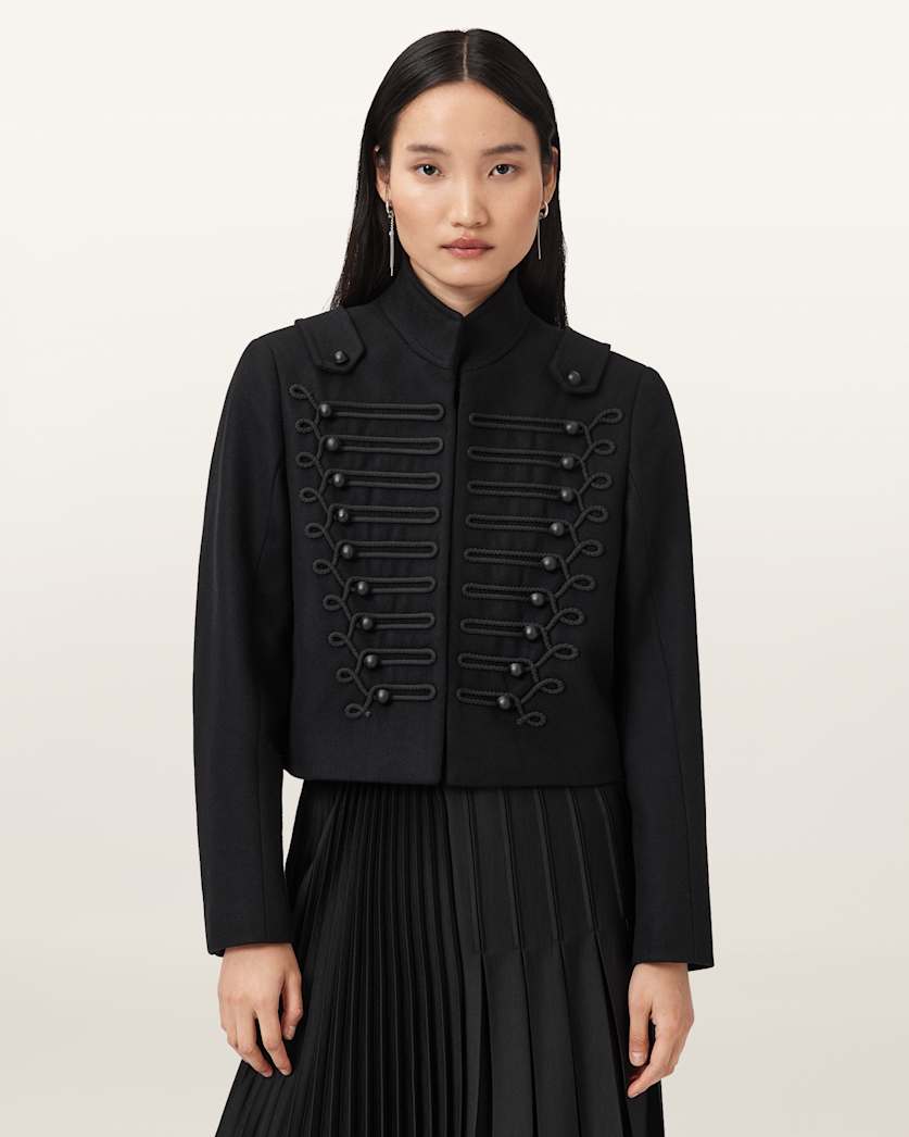 Rummy Cropped Wool Blend Jacket