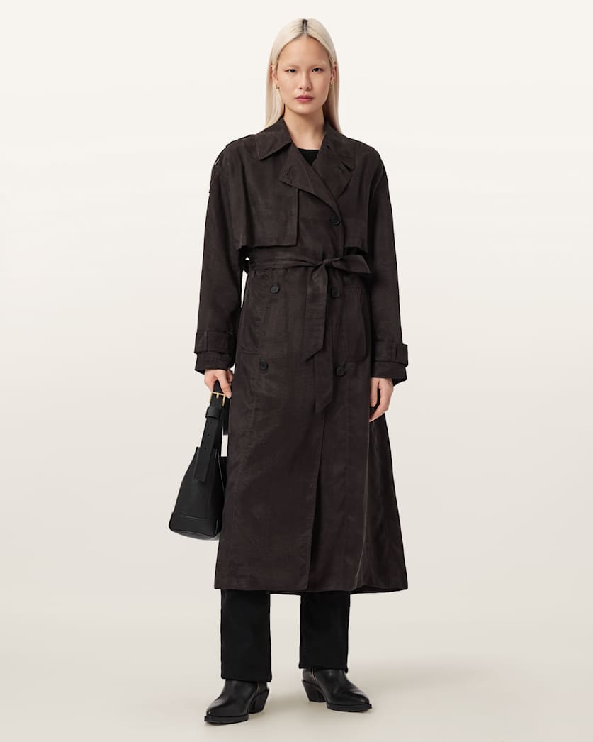 Linnie Relaxed Fit Trench Coat