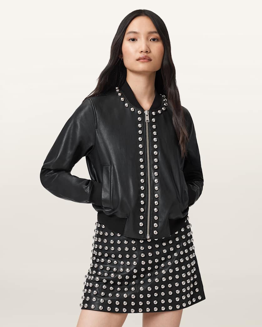 Orten Wilder Leather Bomber Jacket