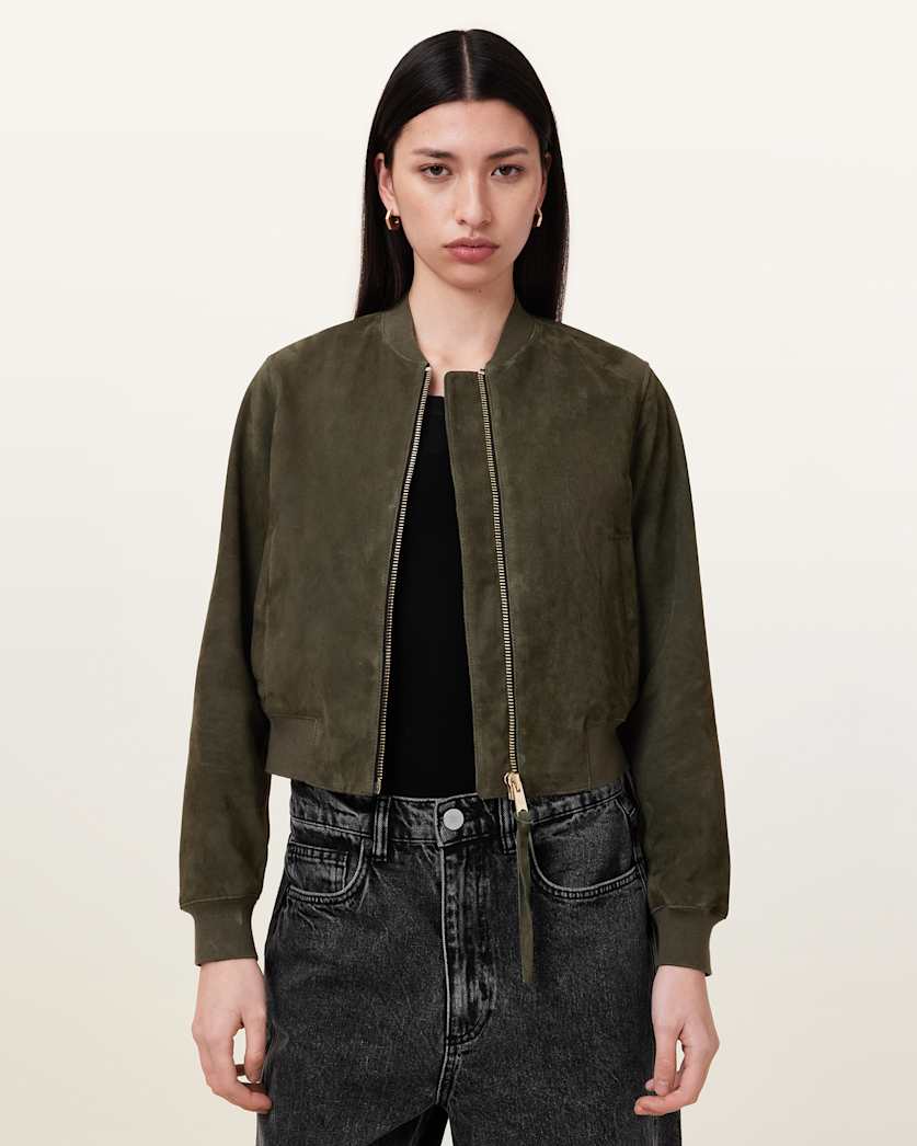 Orten Suede Bomber Jacket