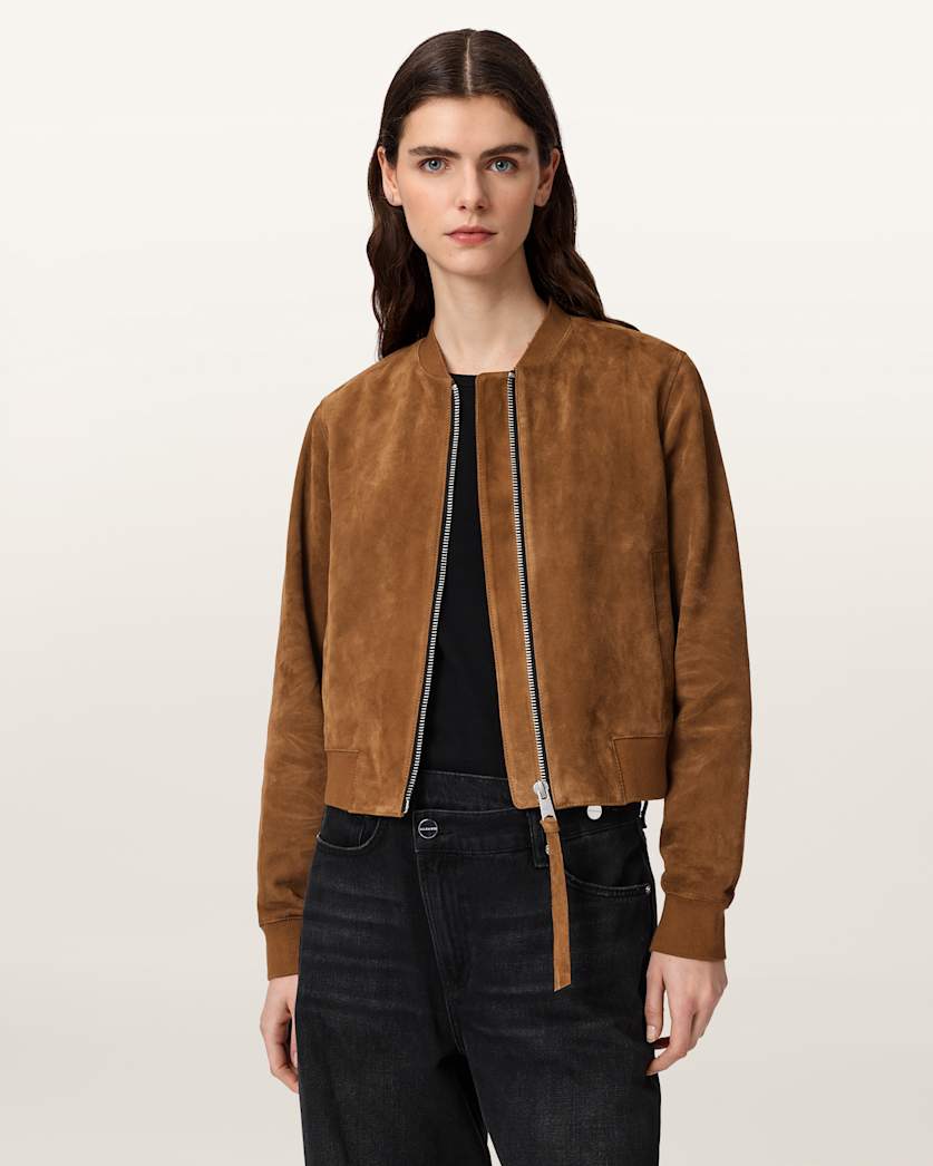 Orten Suede Bomber Jacket