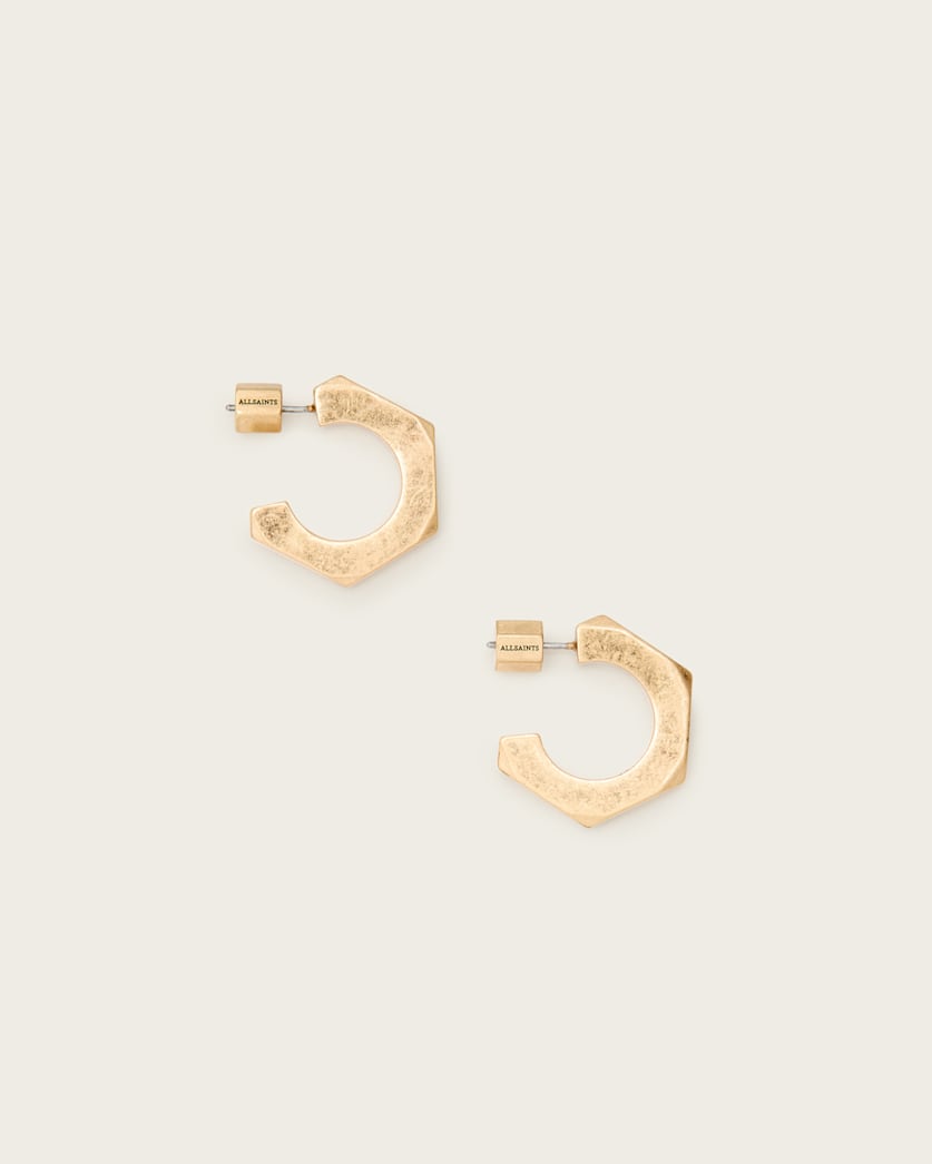 Kira Hex Hoop Earrings