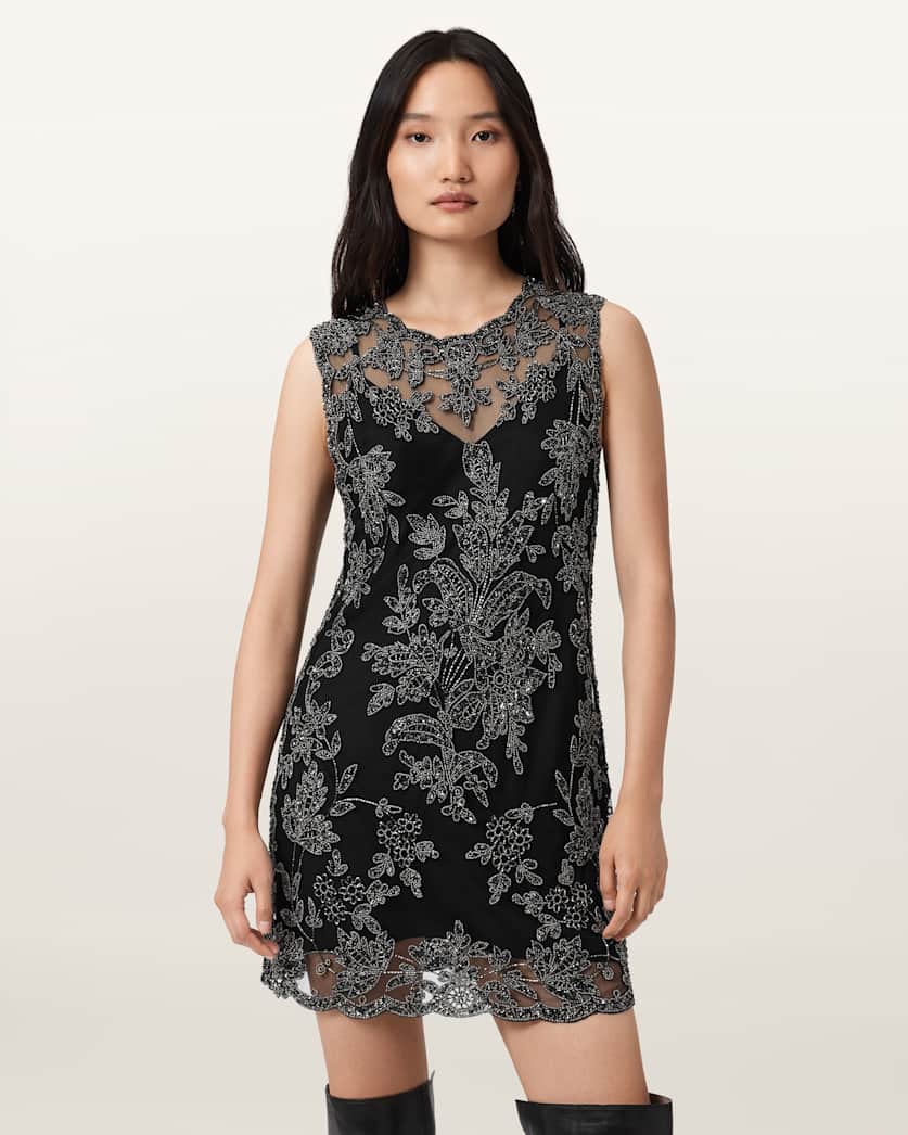 Inaya Embellished Mini Dress