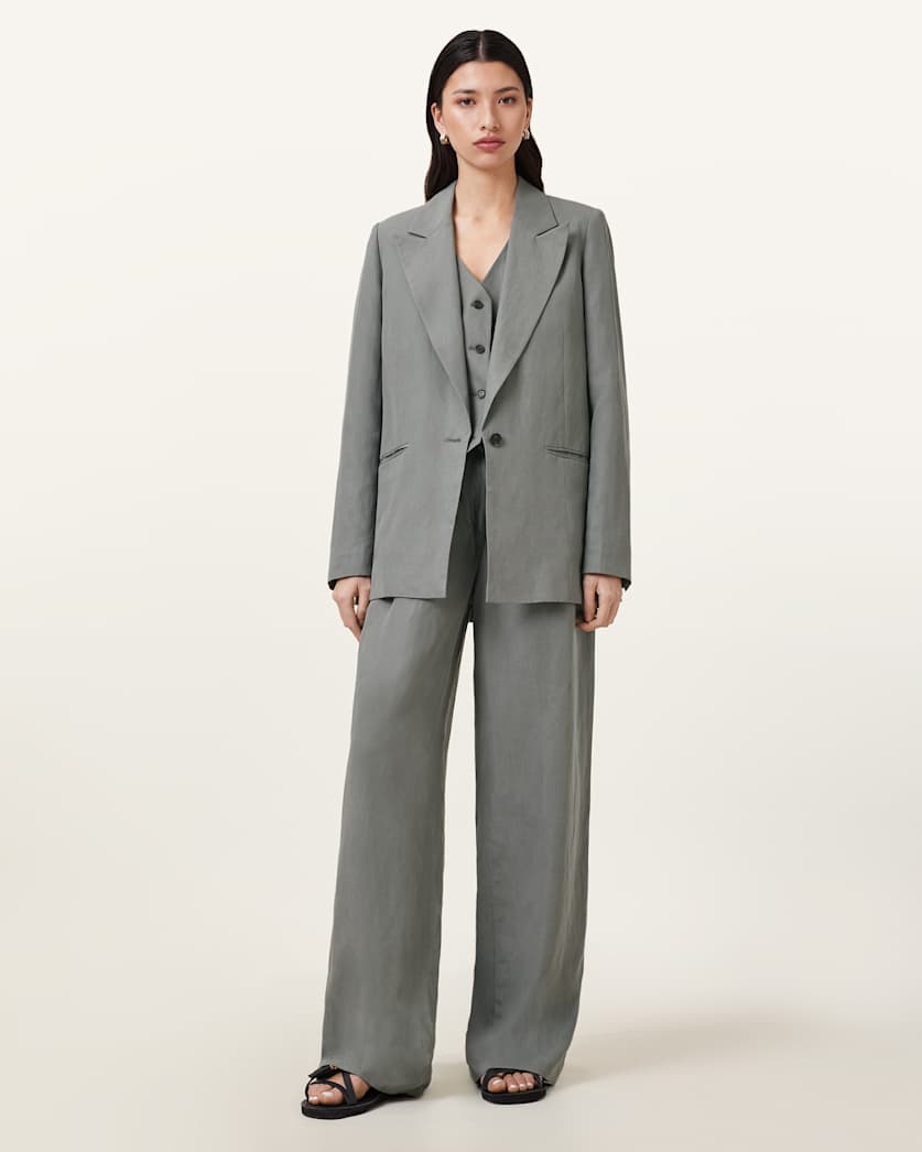 Averie Tencel Relaxed Fit Linen Blend Blazer