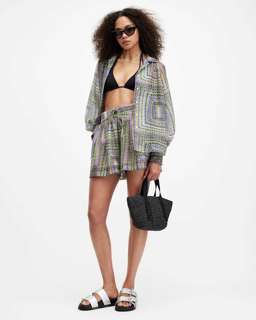 Isla Luisa Print Relaxed Fit Shorts