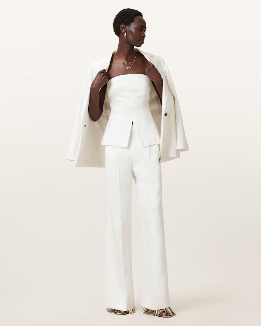 Bonnie Tailored Linen Blend Bodice