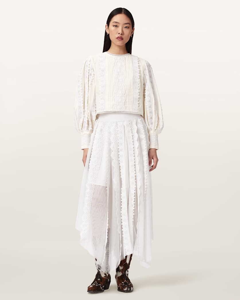 Hart Lace Embroidered Top