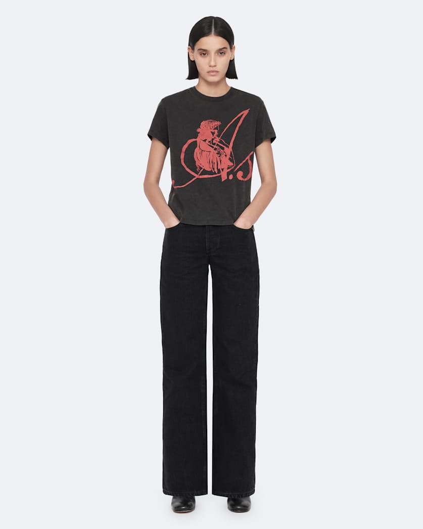 Cohen Mid-Rise Straight-Leg Jeans