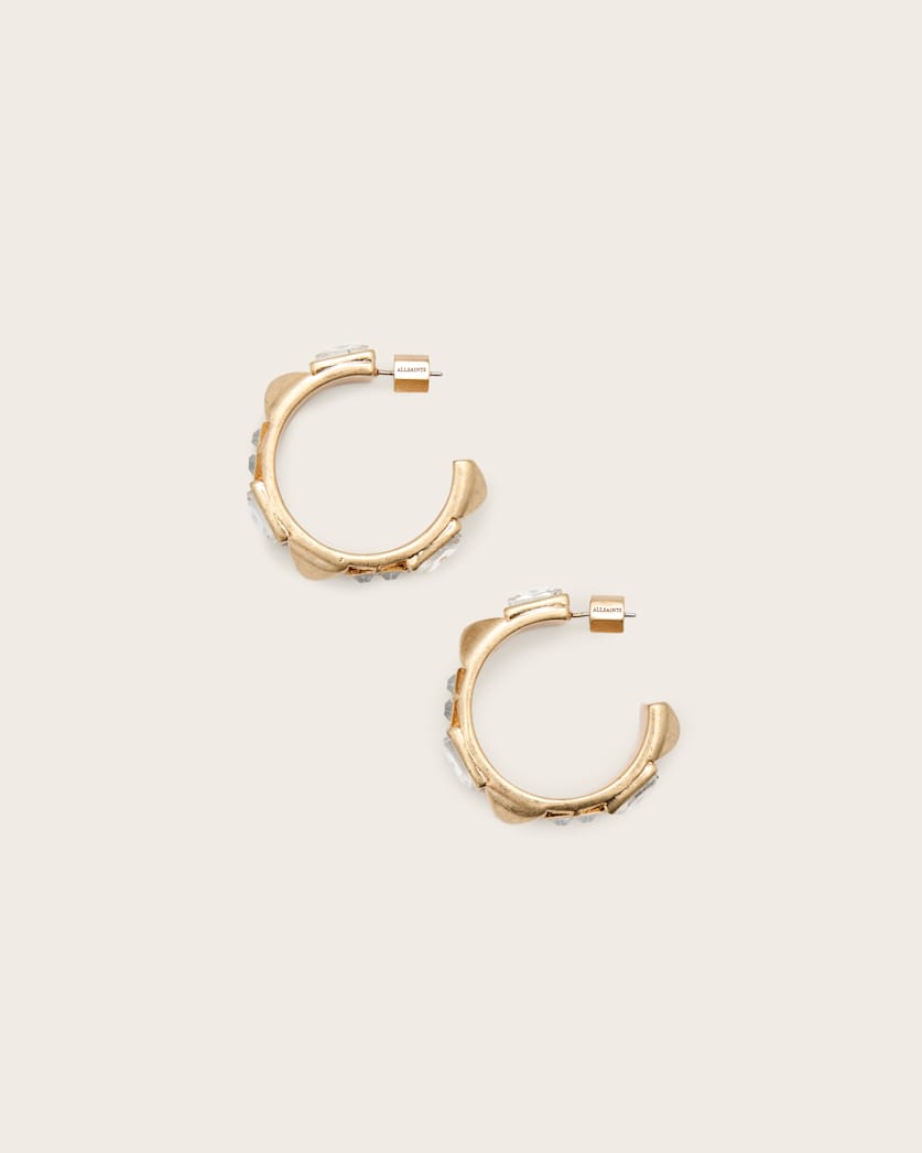 Elora Embellished Hoop Earrings