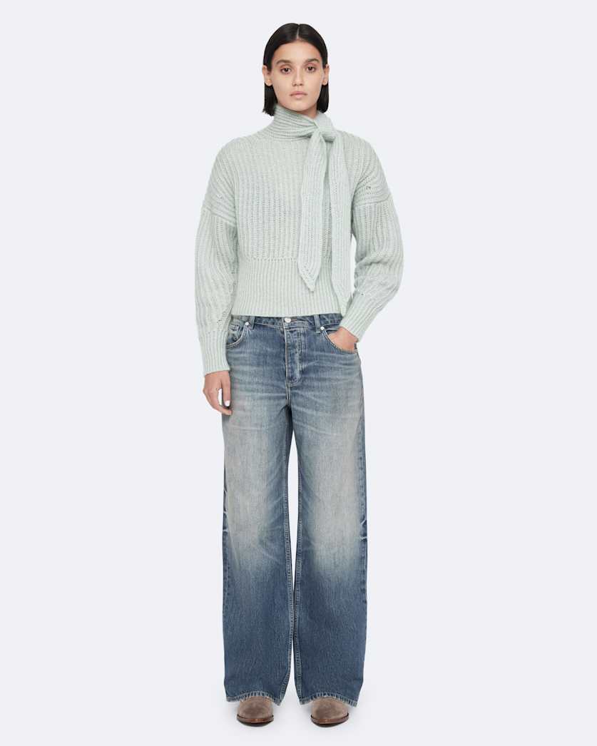 Bow detail knitted jumper