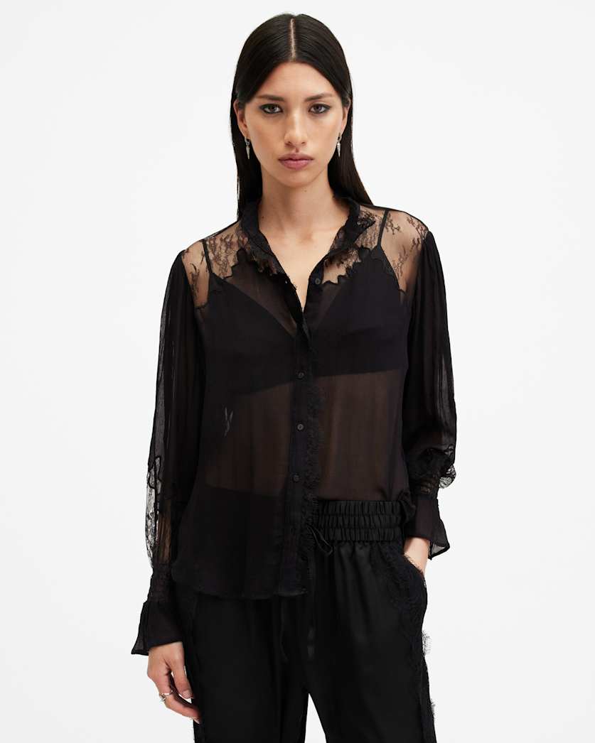 Rory Relaxed Fit Lace Shirt