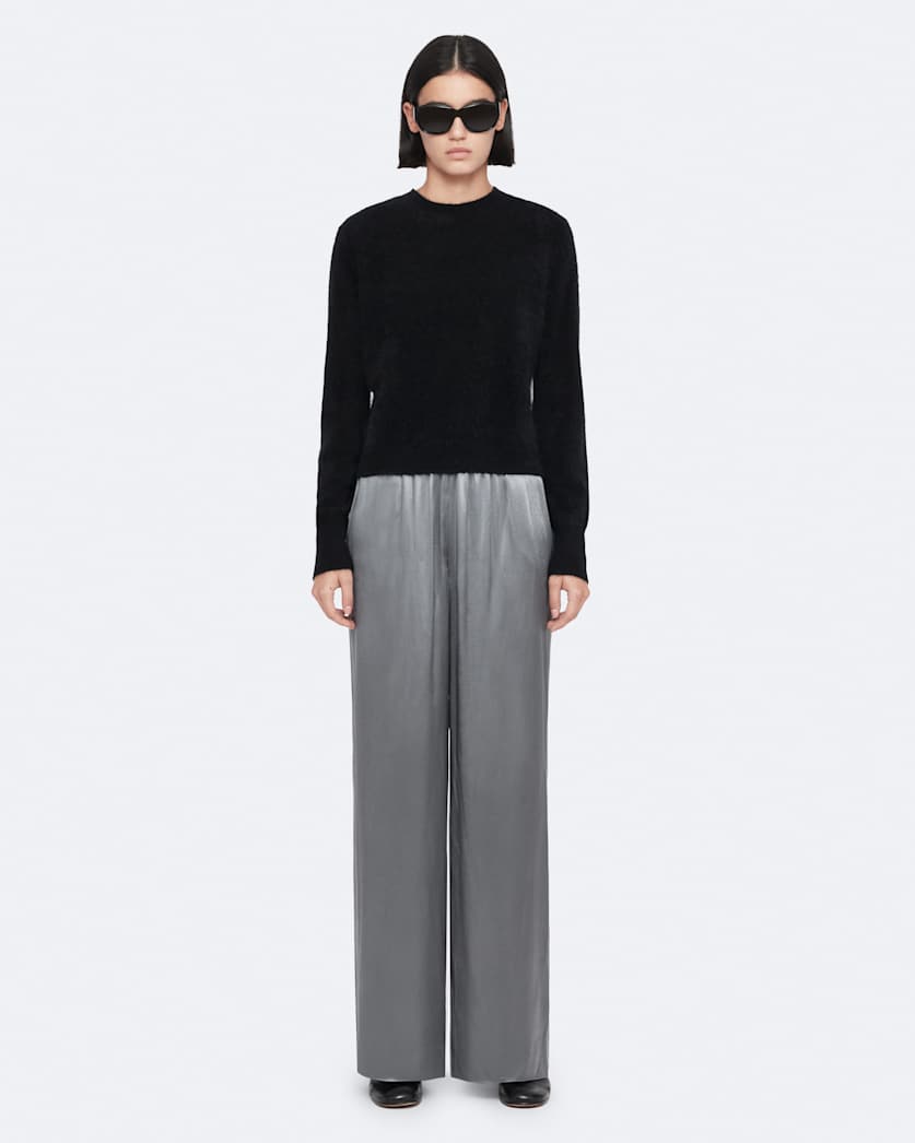Lycia Crepe Wide-Leg Trousers