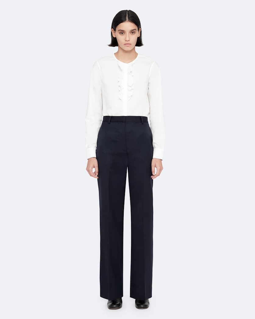 Elysia Mid-Rise Slim-Fit Tailored Trousers