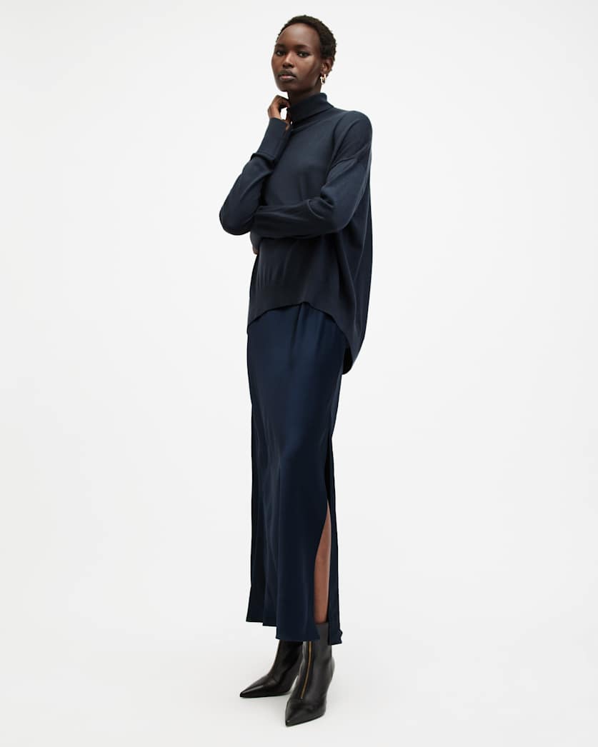 Neo 2-In 1 Slim Fit Midi Slip Dress