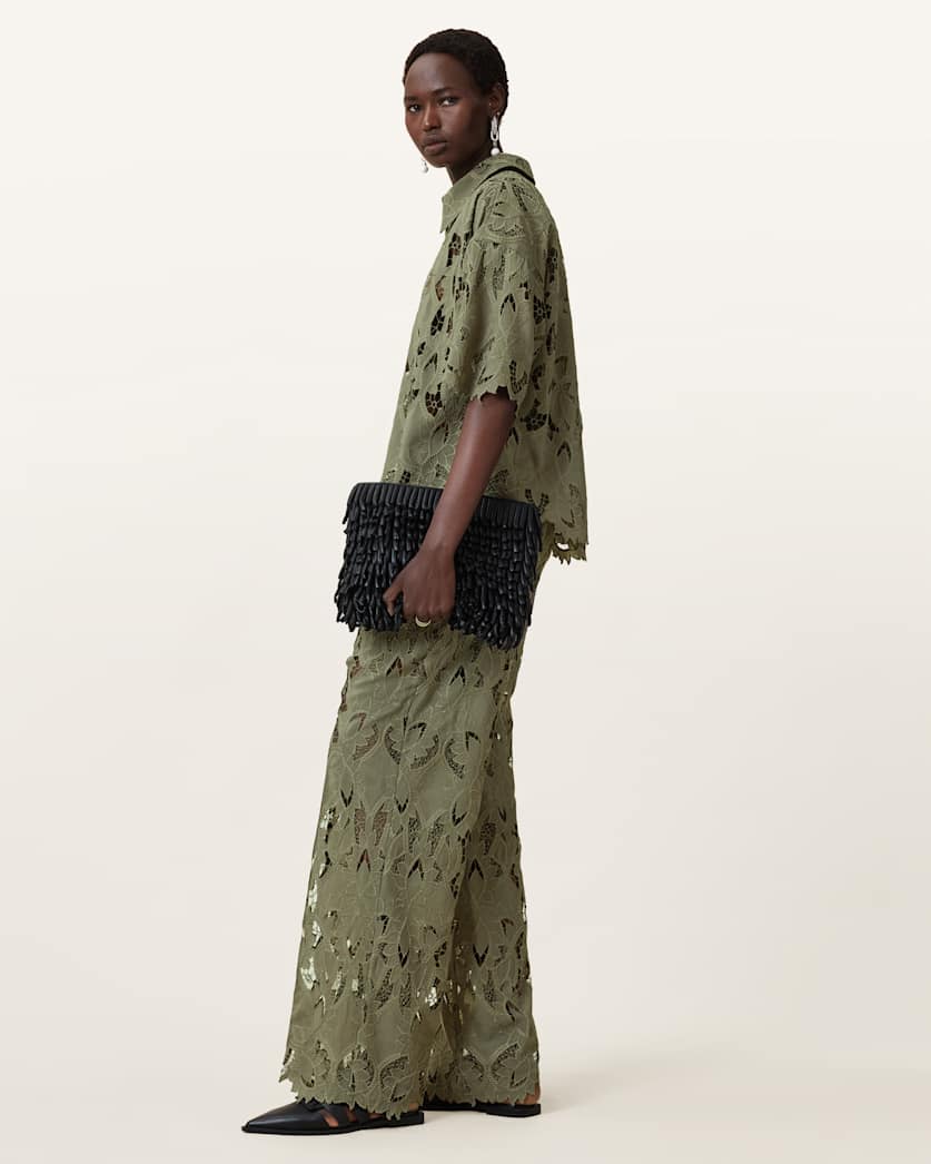 Charli Embroidered Straight Fit Trousers