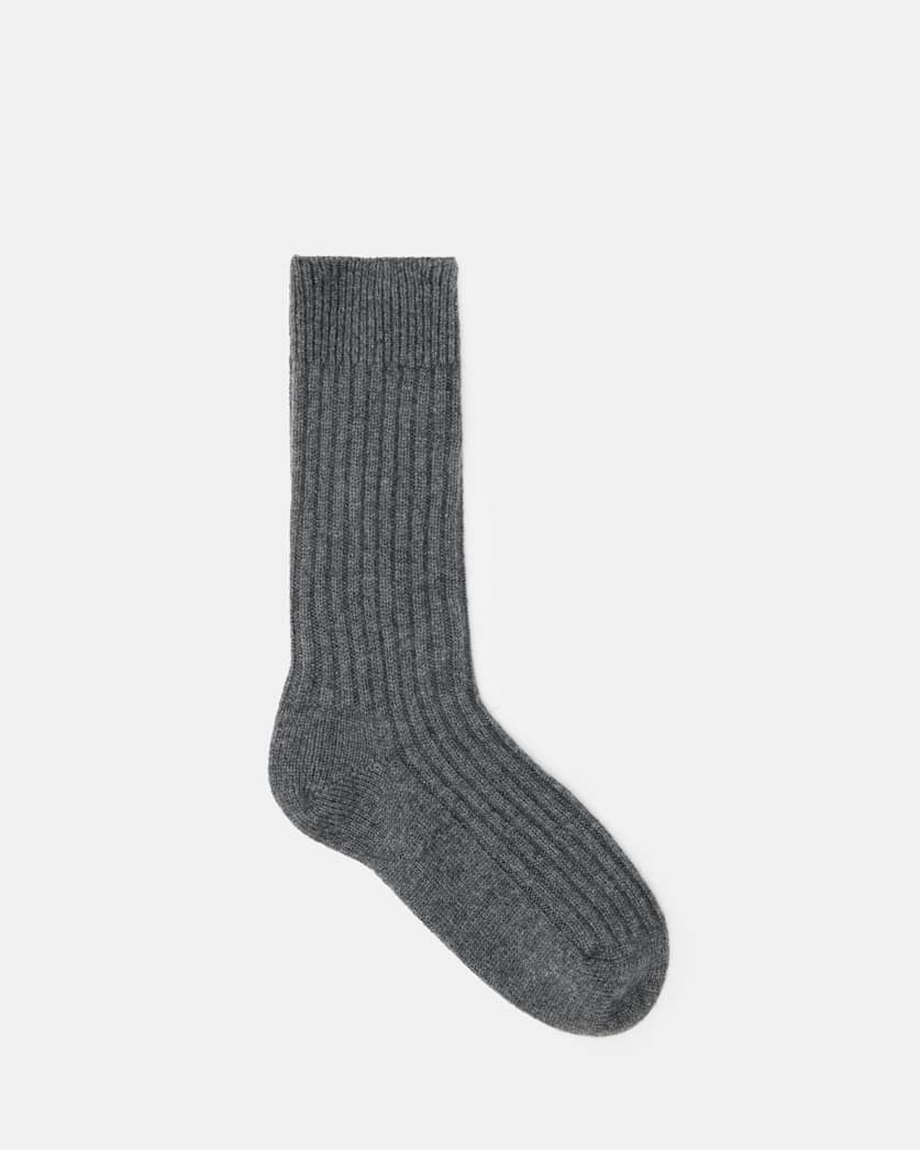 Cashmere Ribbed Boot Socks