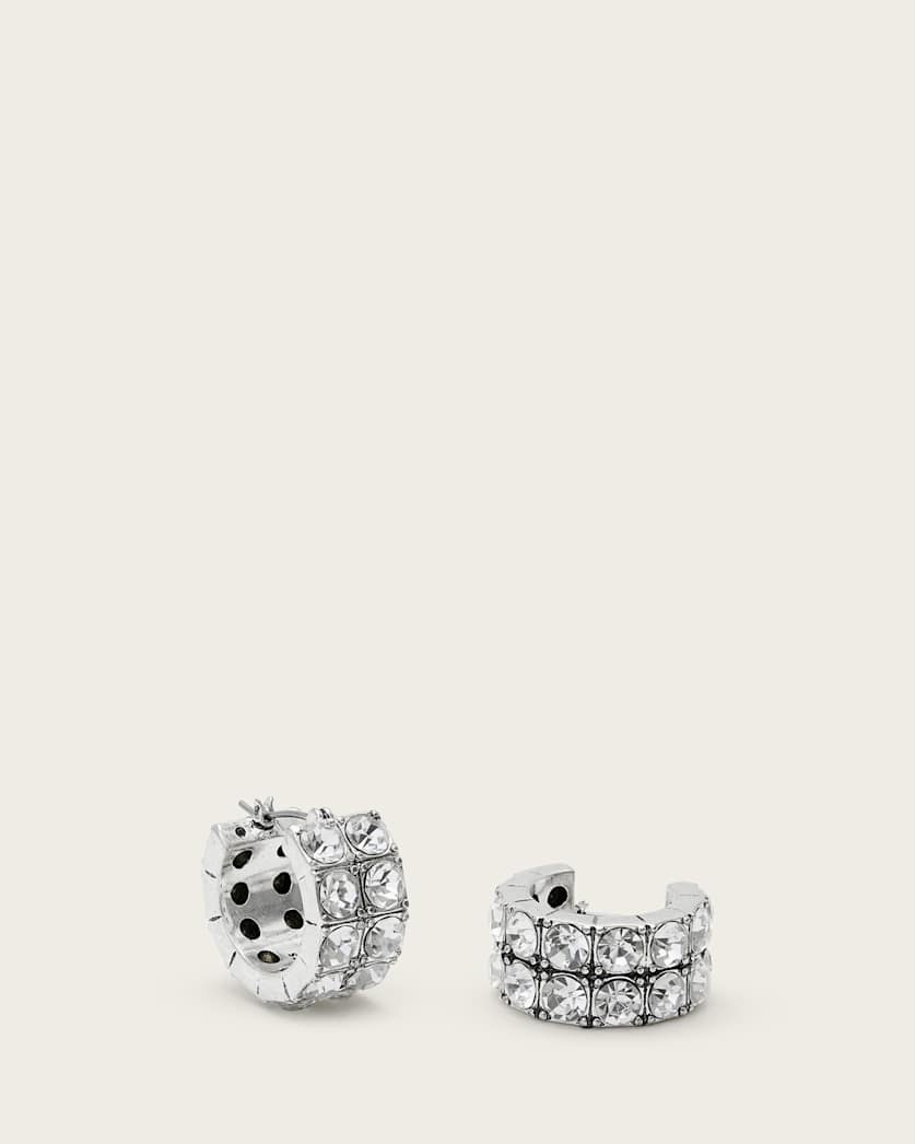 Gia Crystal Small Hoop Earrings