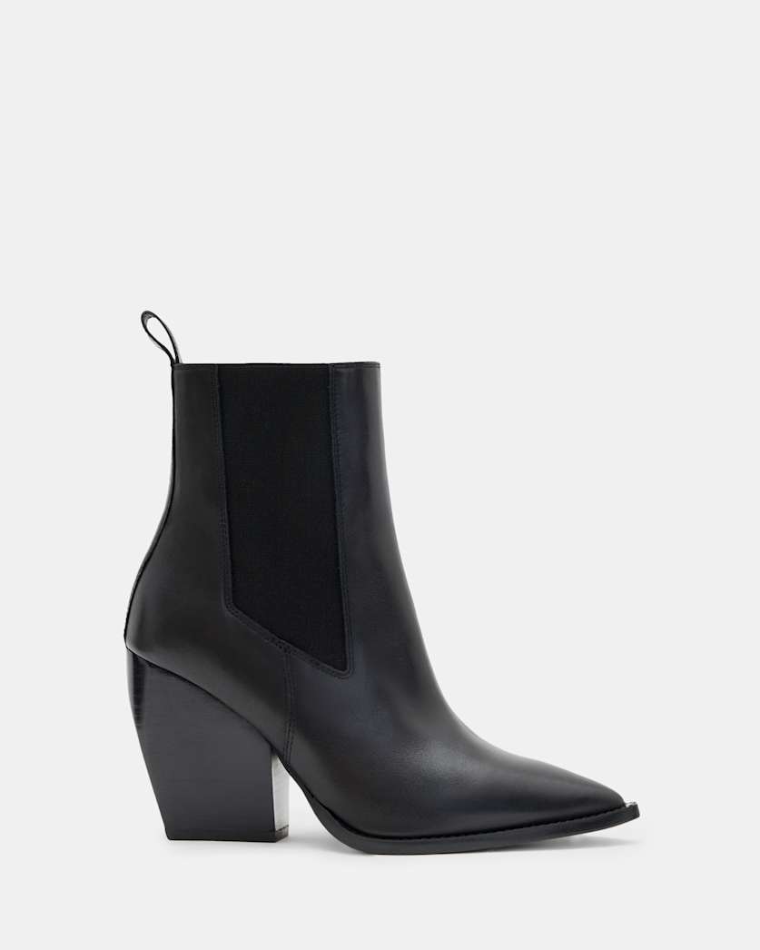 Ria Pointed Toe Leather Boots